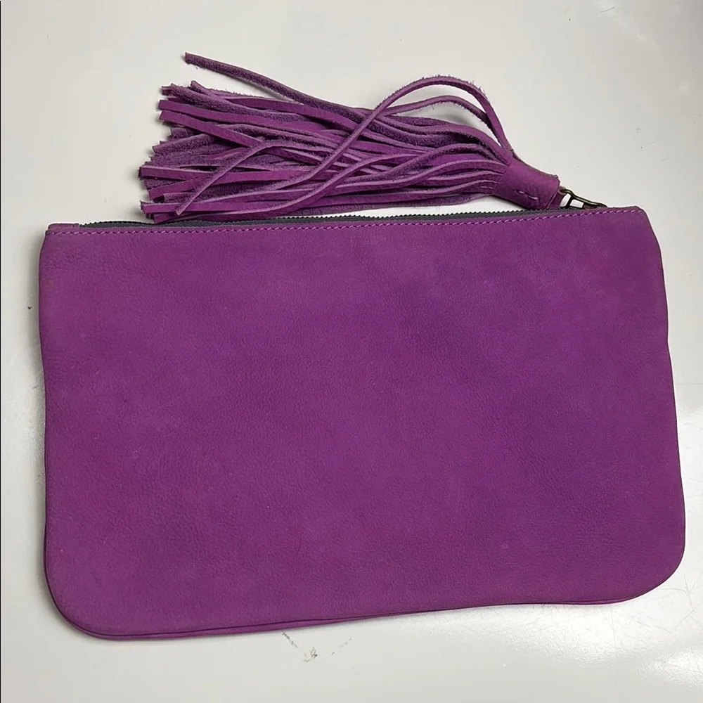 Maasai Collections‎ Purple Tassel Clutch